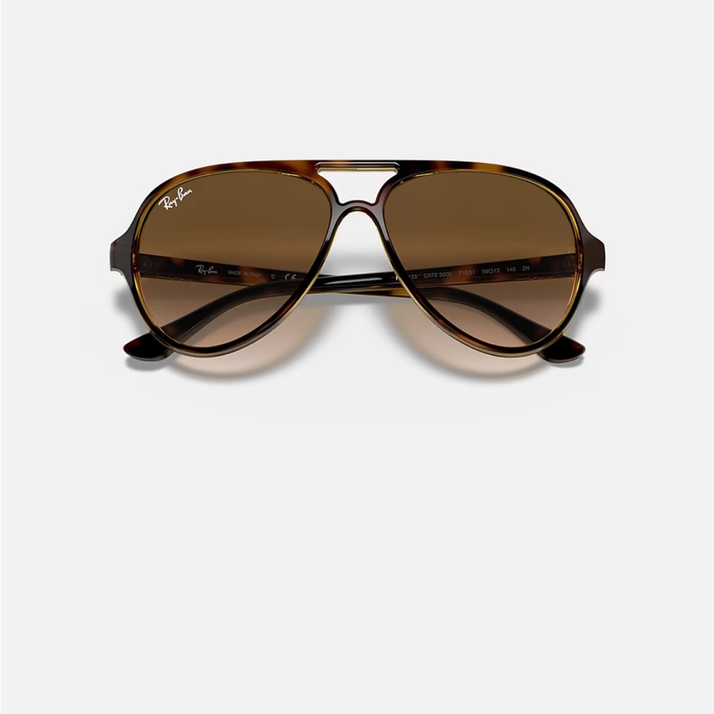 Ray-Ban CATS 5000 CLASSIC light brown gradient Lenses Havana frame (RB4376)
